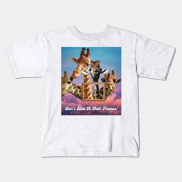 Breaking Boundaries: Personas Beyond Frames Kids T-Shirt by Amourist